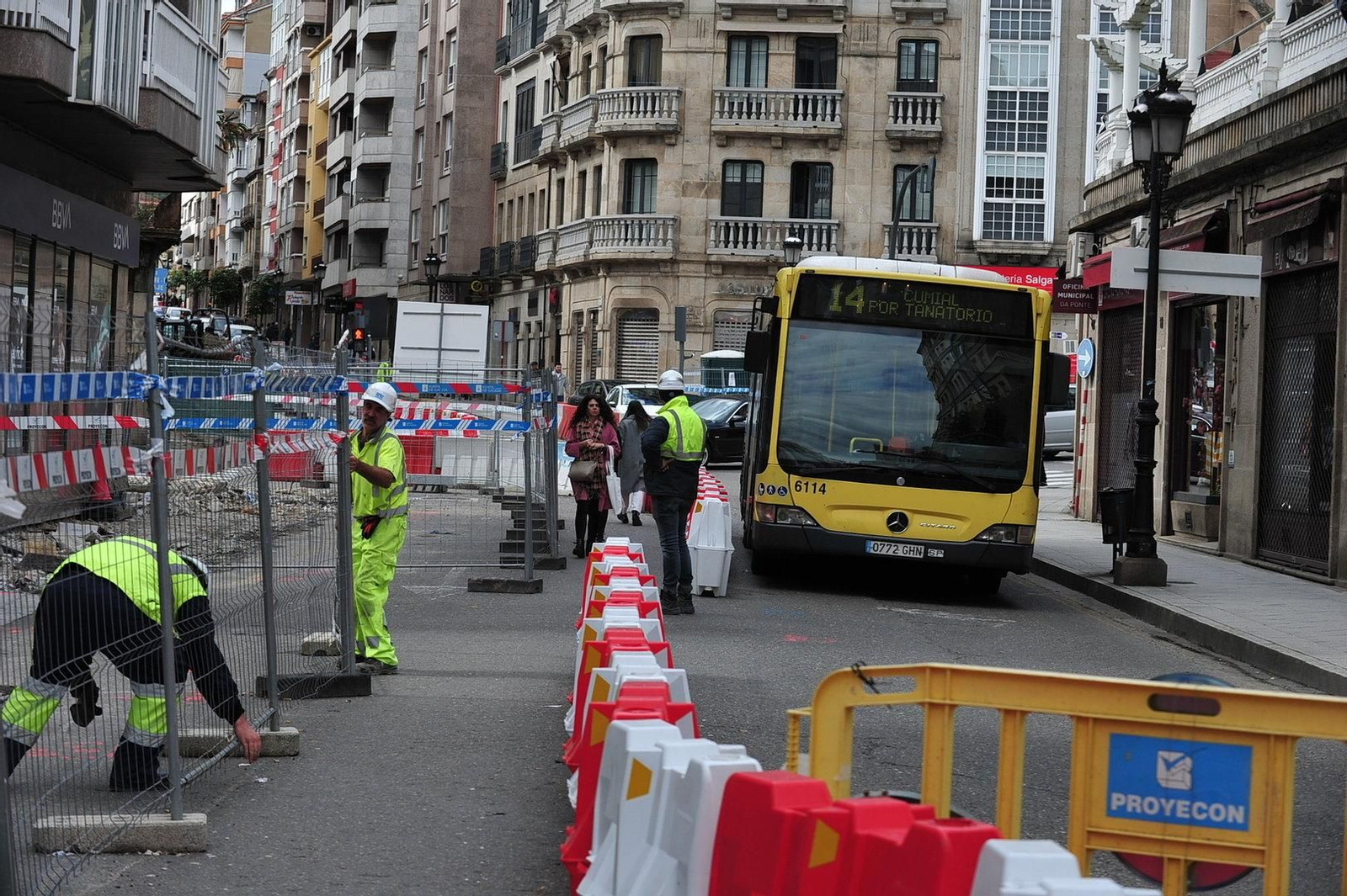 La Avenida das Caldas, en obras desde hace meses.