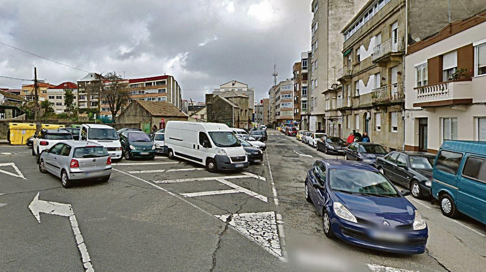 El estado actual de la intersección en la que se construirá la nueva plaza pública.