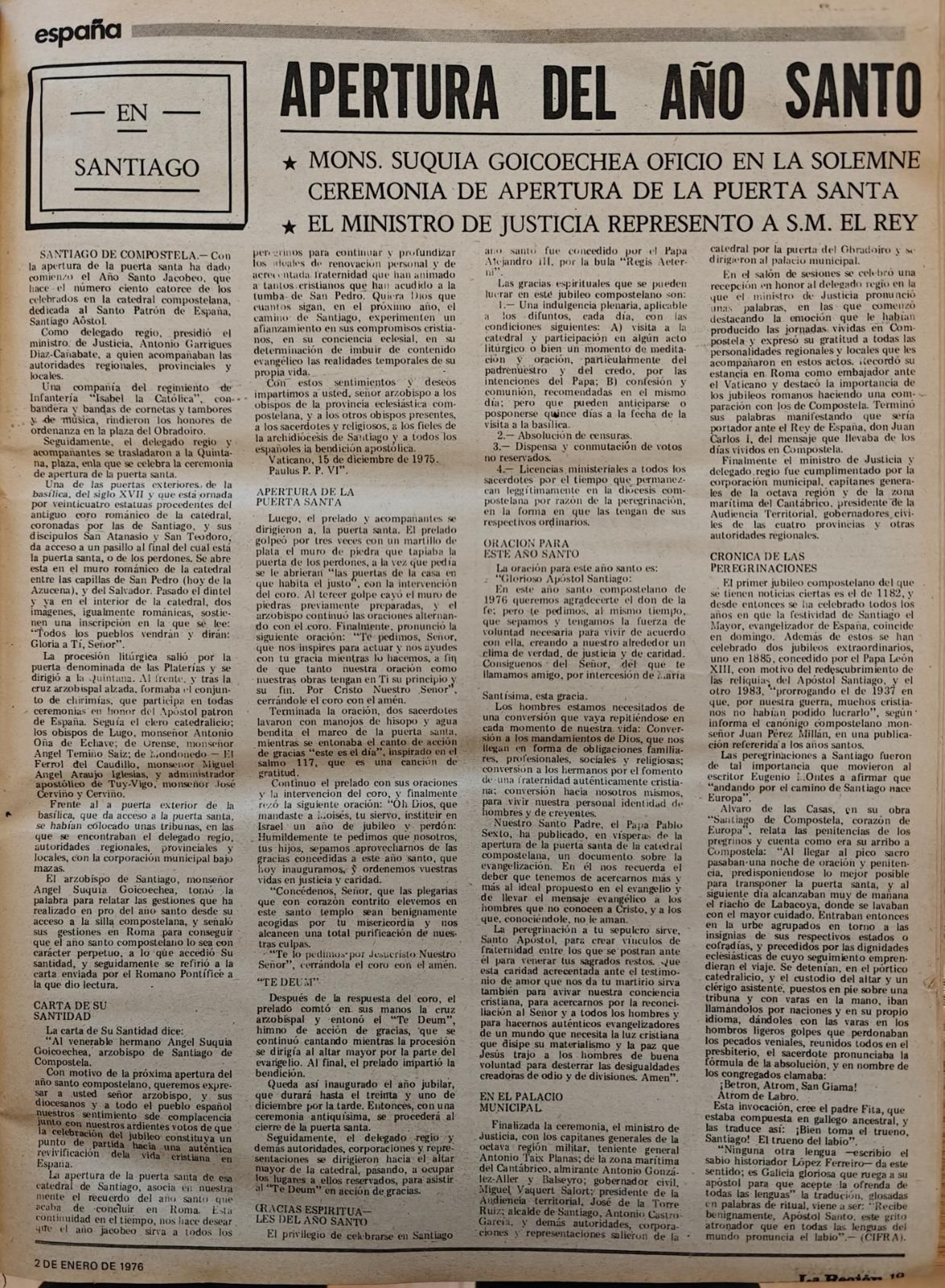 Un recorte de la época.