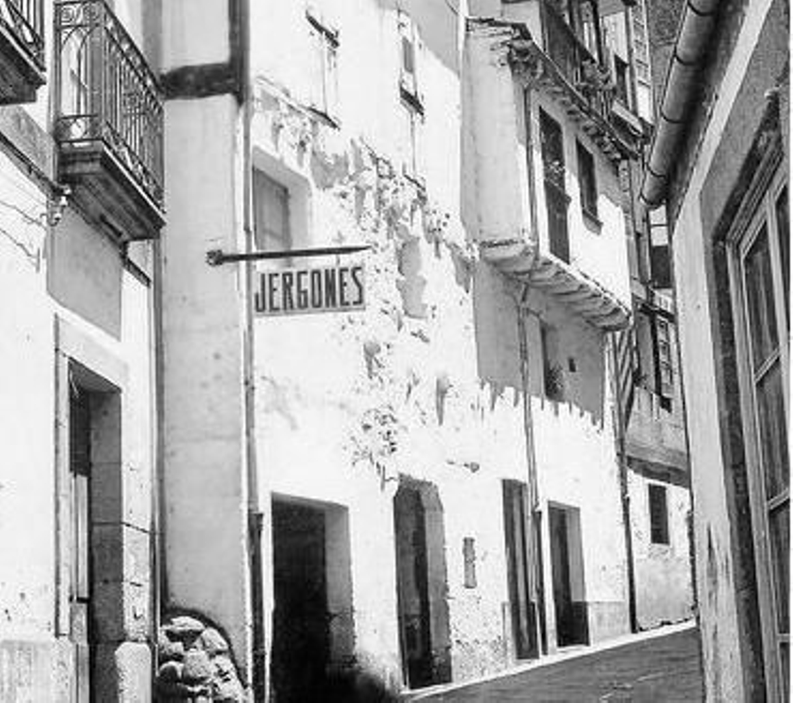 Calle San Miguel (alrededor de 1900), donde hoy está el "Pingallo"