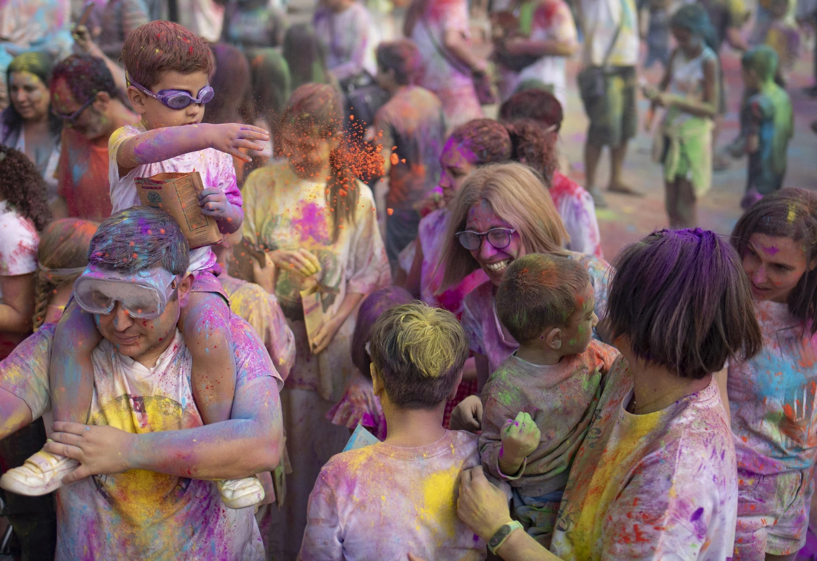 Galería | La fiesta de colores en Xinzo en imágenes