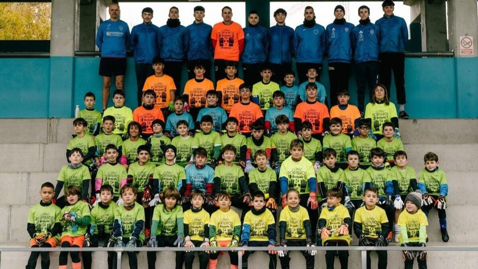 Los porteros y los monitores en esta decimocuarta edición del clinic. | Foto: Marcos Atrio