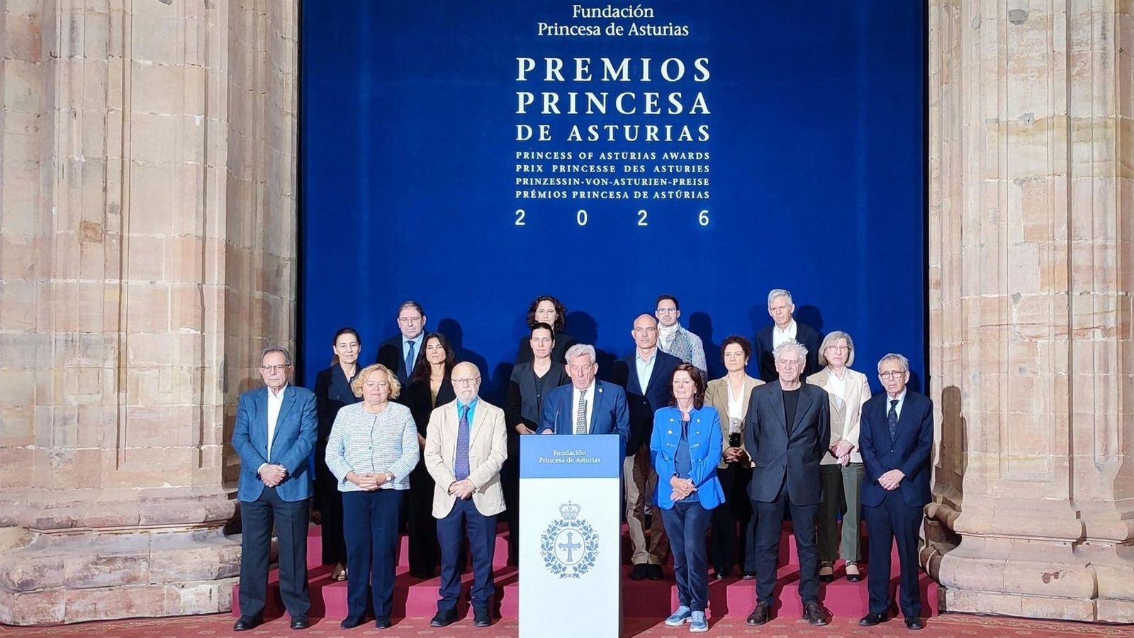Jurado del Premio Princesa de Asturias de Investigación Científica y Técnica 2026 durante la lectura del fallo en Oviedo.