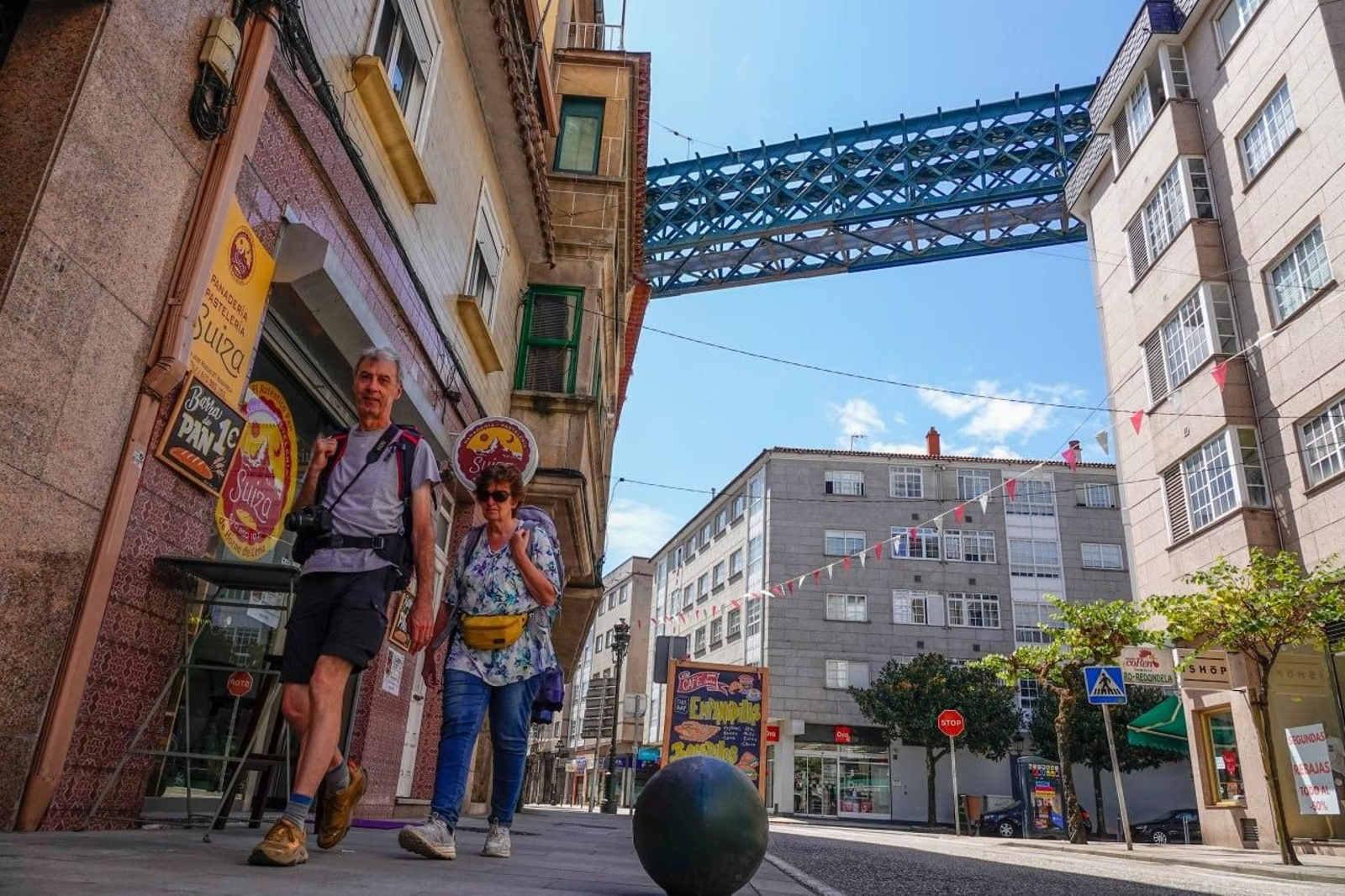 Peregrinos en Redondela