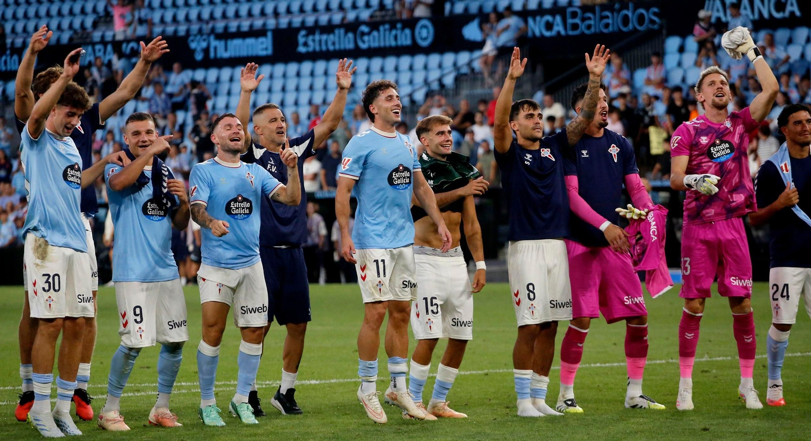 Galería | El partido entre Celta y Racing de Santander, en imágenes