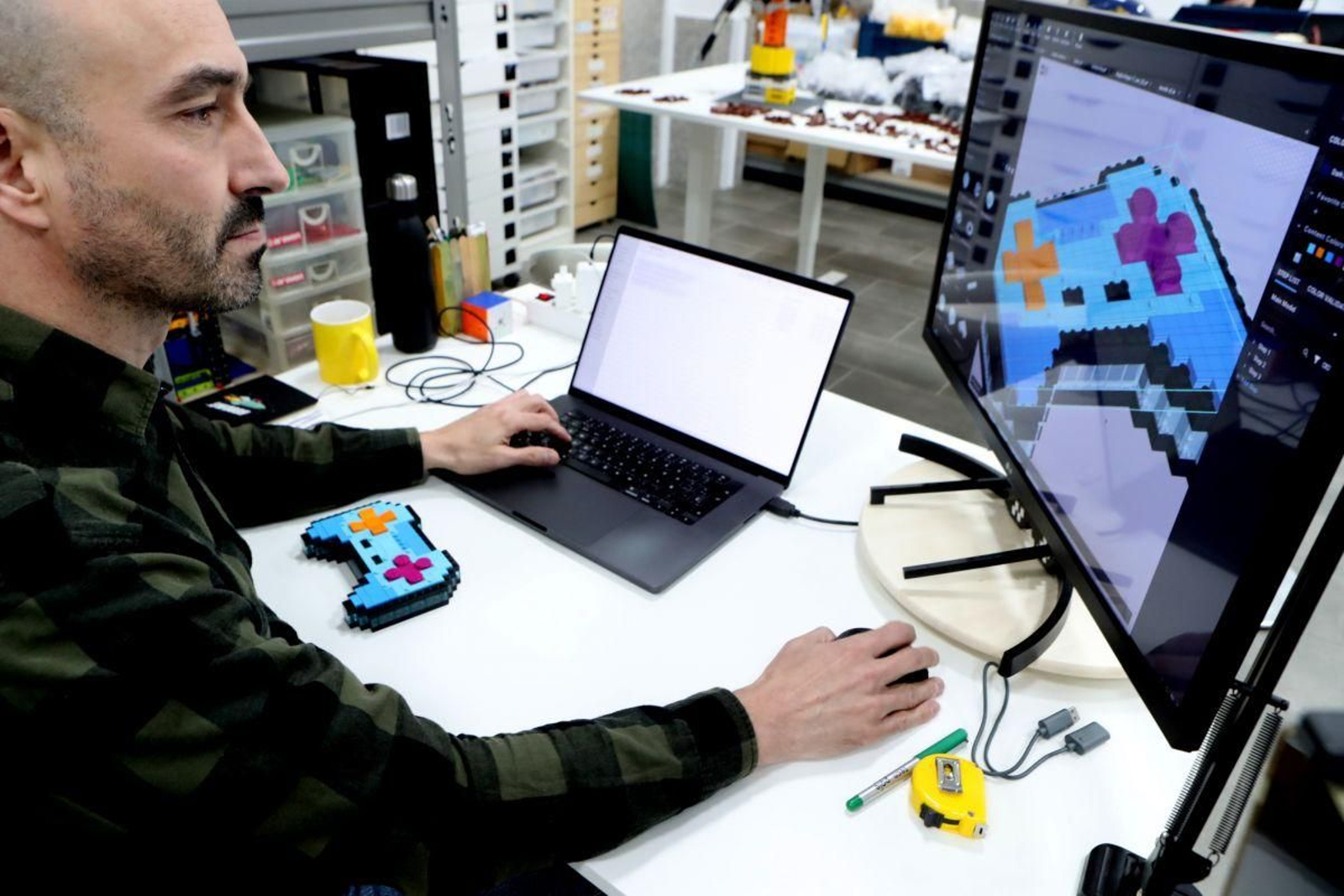 Pablo González,  diseñando antes de hacer realidad un proyecto.