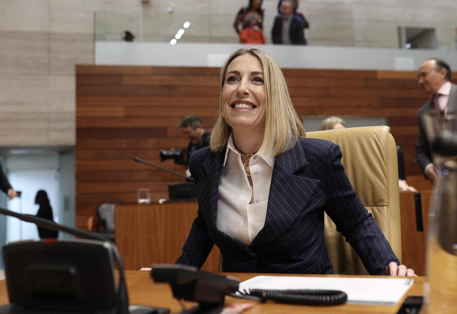 La ya presidenta de la Junta de Extremadura, María Guardiola.