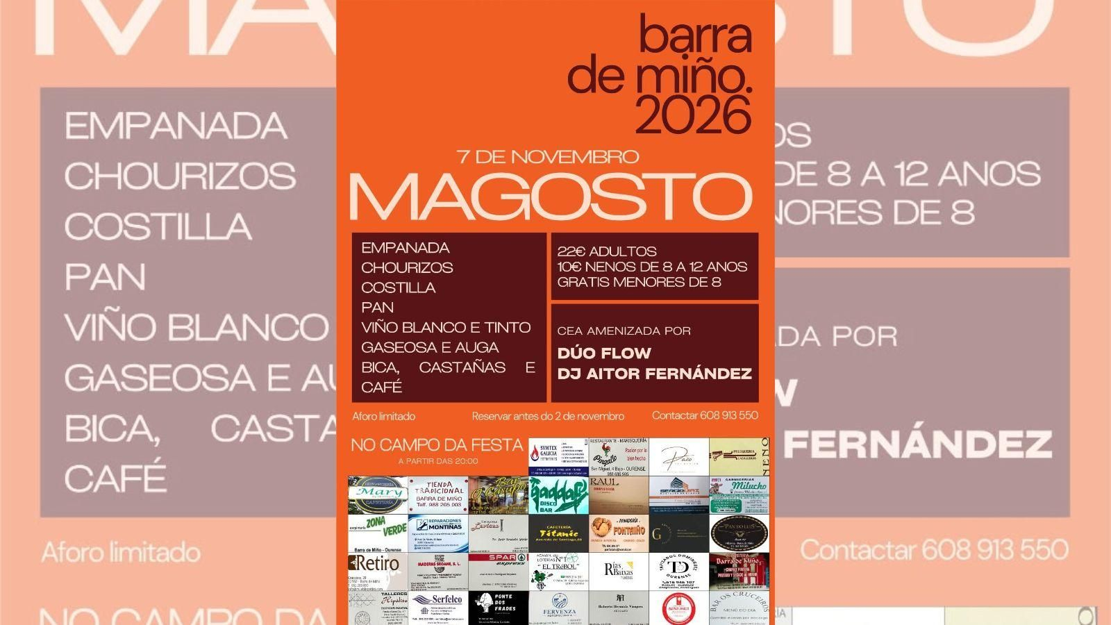 Magosto Barra de Miño 2026.