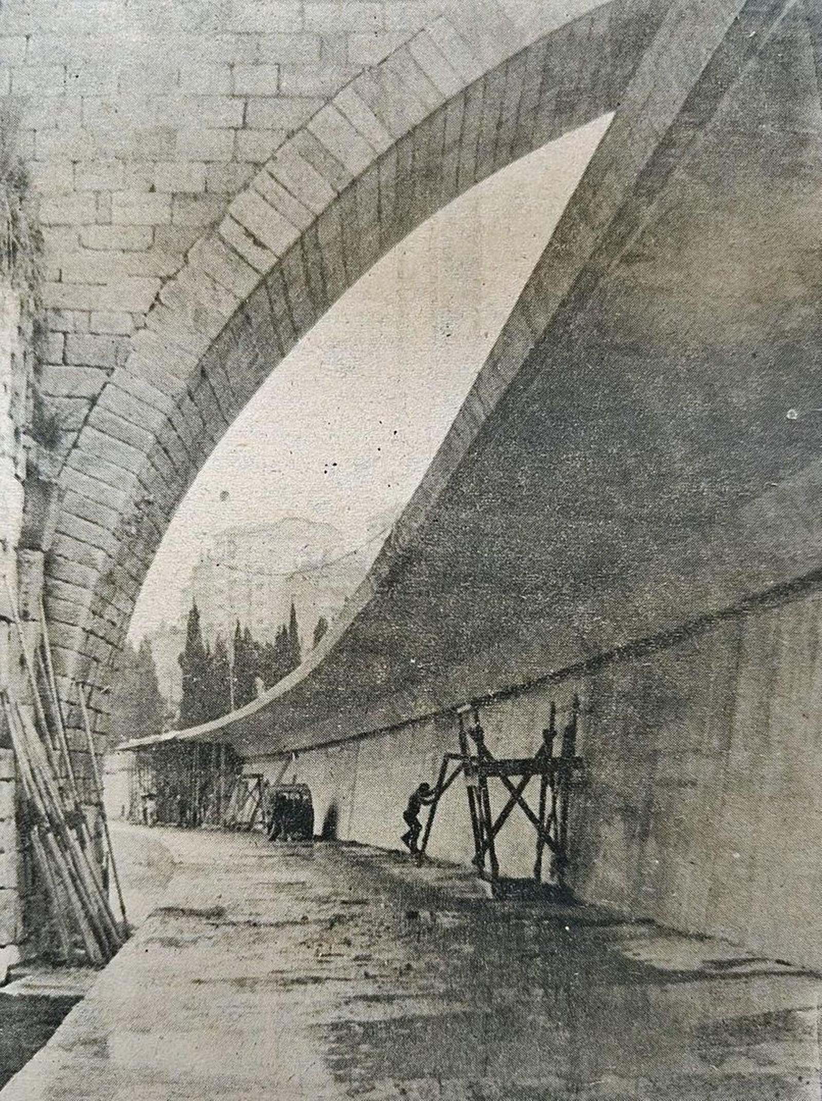 Aspecto del paseo del Miño tras la crecida.