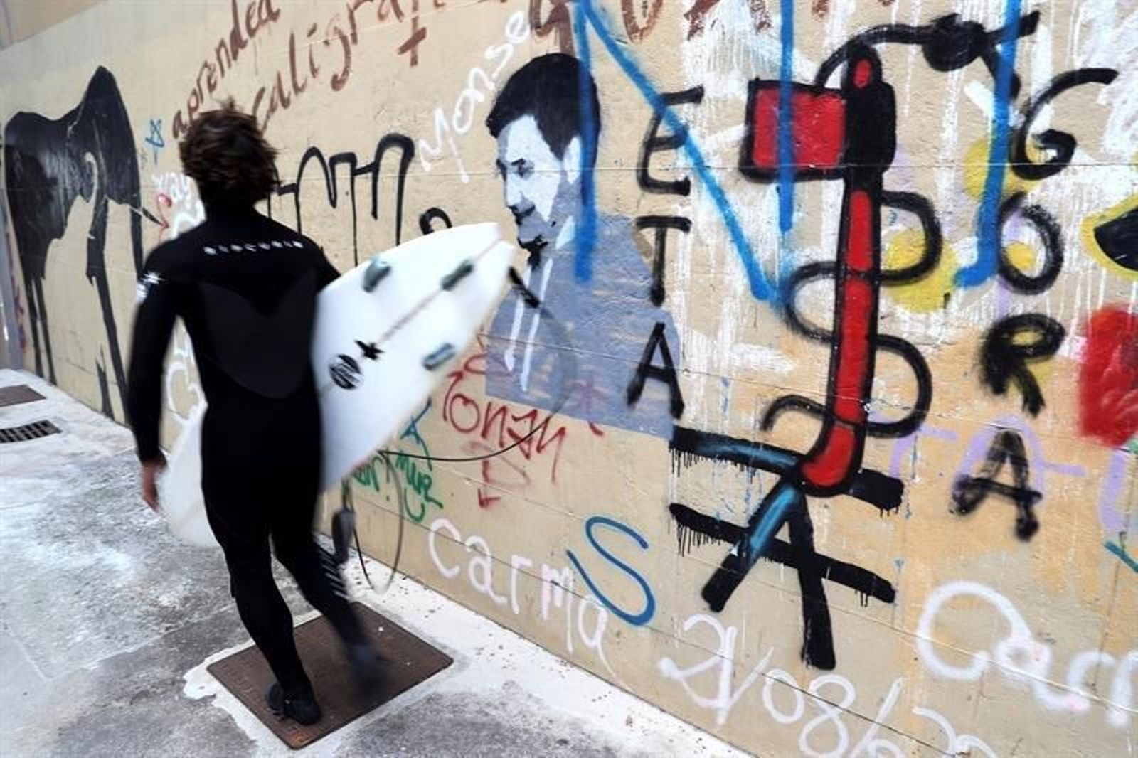 Pintada a favor de ETA.