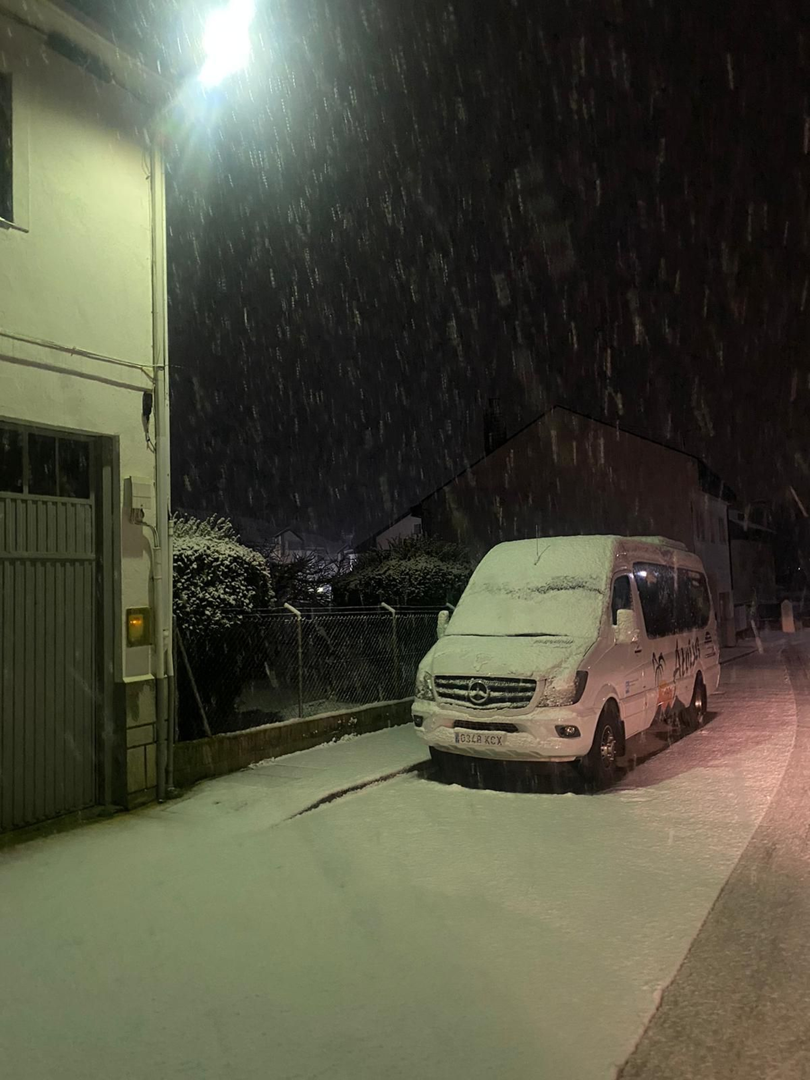 Nieve en la provincia de Ourense
