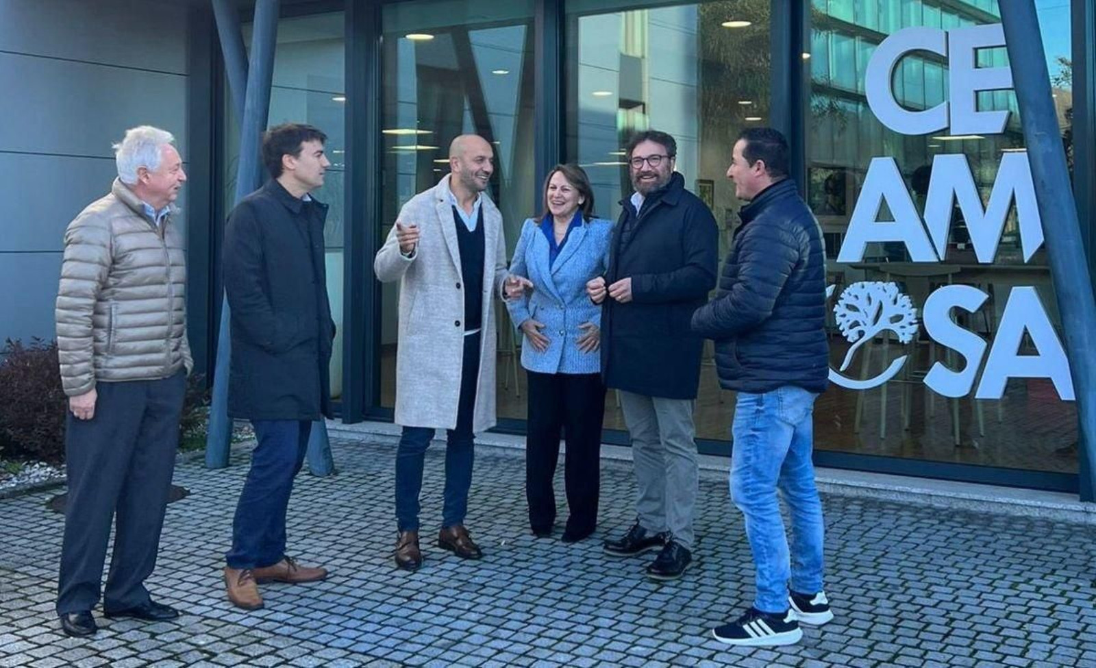 S. Gómara (Pescanova), David Sobral(Fegape), S. Costas, Alejandro Lorenzo, J. Trigo (Ceamsa) y Marcos Martínez.