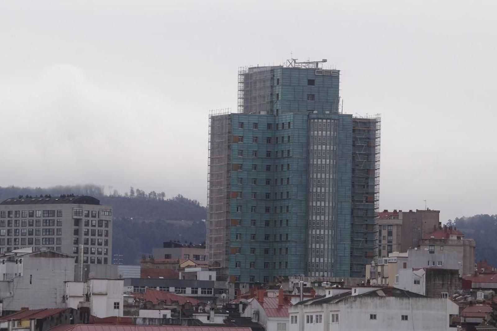El antiguo Hospital Xeral de Vigo, ahora convertido en Cidade da Xustiza.