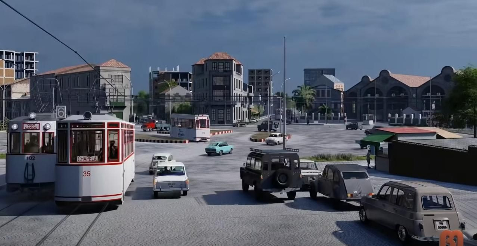 Vista de Praza América desde el final de López Mora. // Imagen de Benito Montenegro