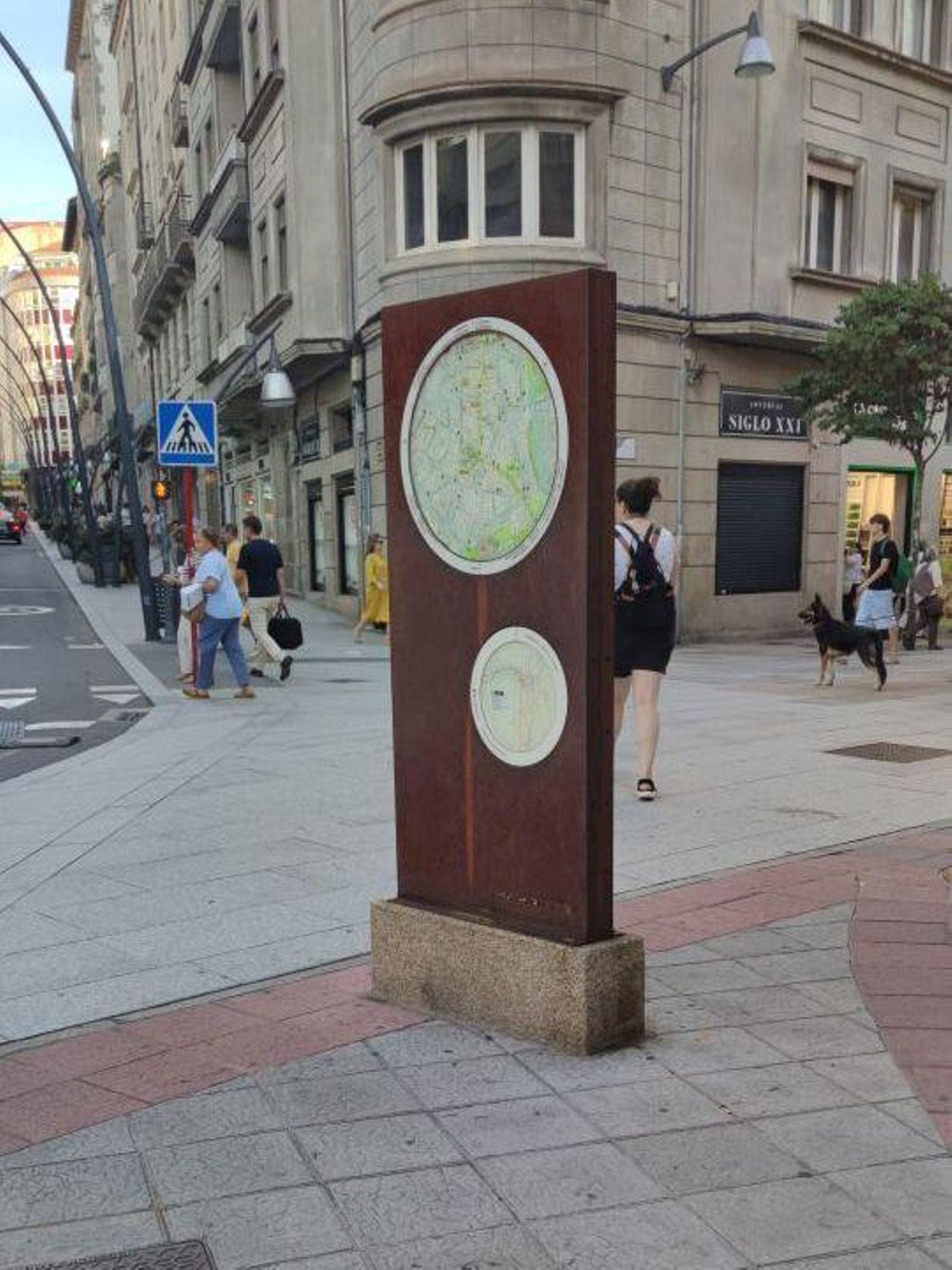 Mapa en la calle del Paseo