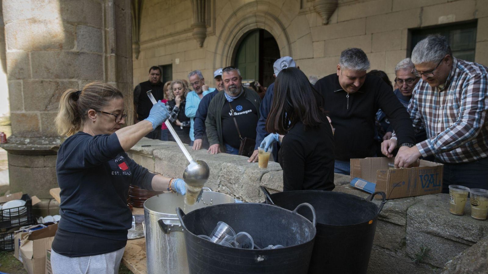 Nadie dijo que no a un buen caldo para reponer fuerzas.