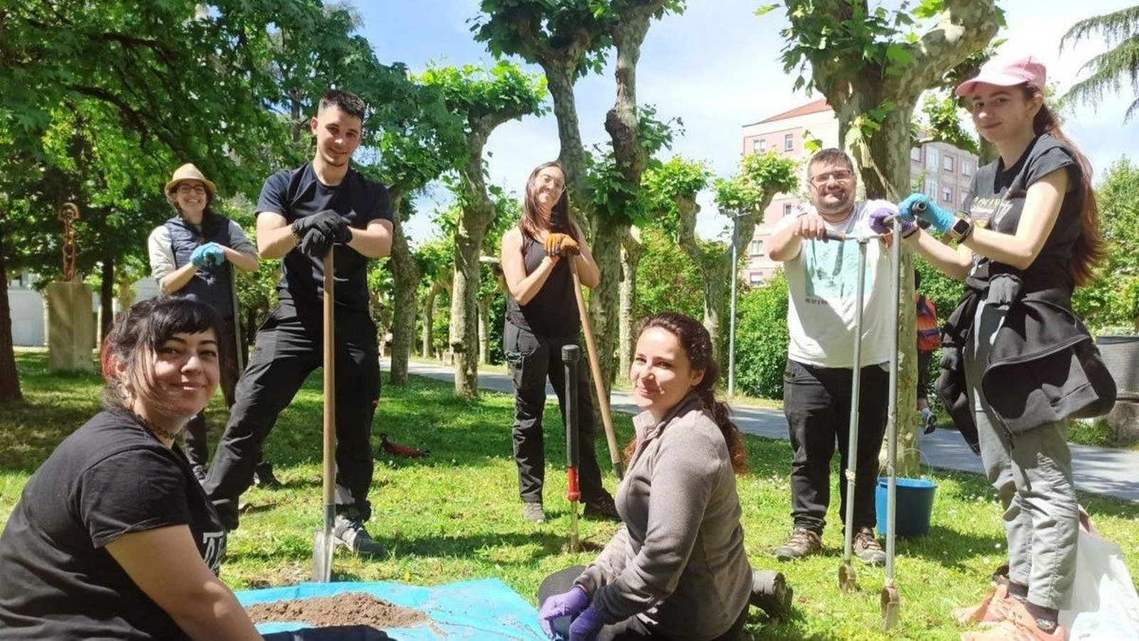Traballos experimentais realizados no Campus de Ourense.