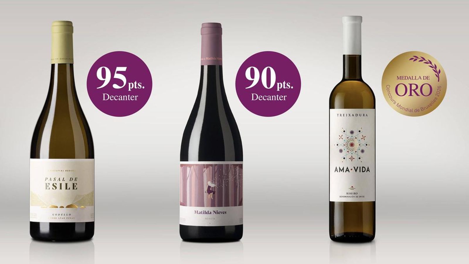 Vinos premiados en Decanter y Concours Mondial de Bruxelles