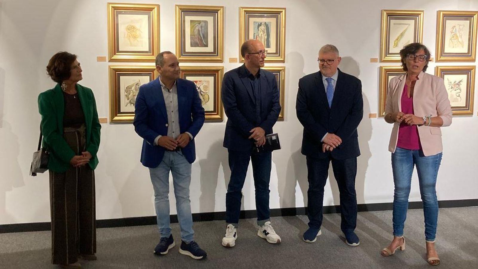 Inauguración de la exposición en el Museo do Mar.