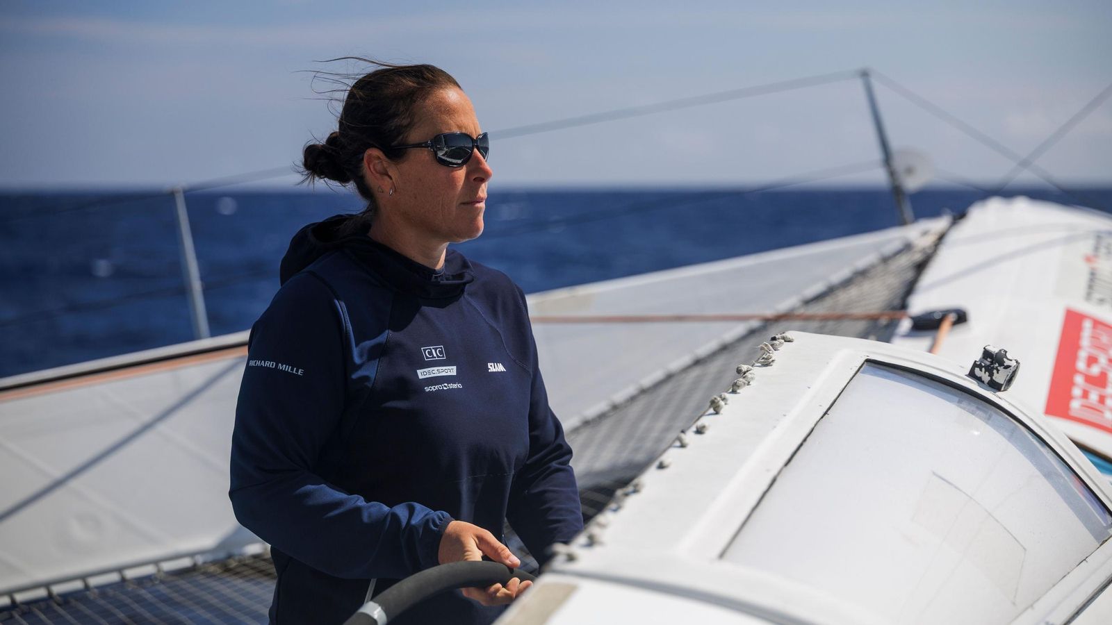 La campeona olímpica, en un momento de la vuelta al mundo que dio junto a otras 7 mujeres.