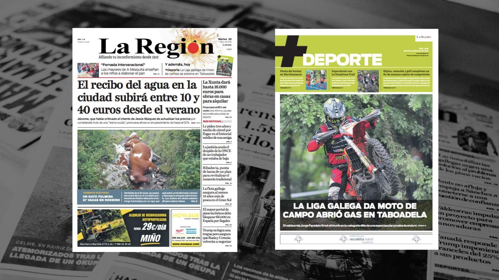 Las portadas del 20 de mayo.