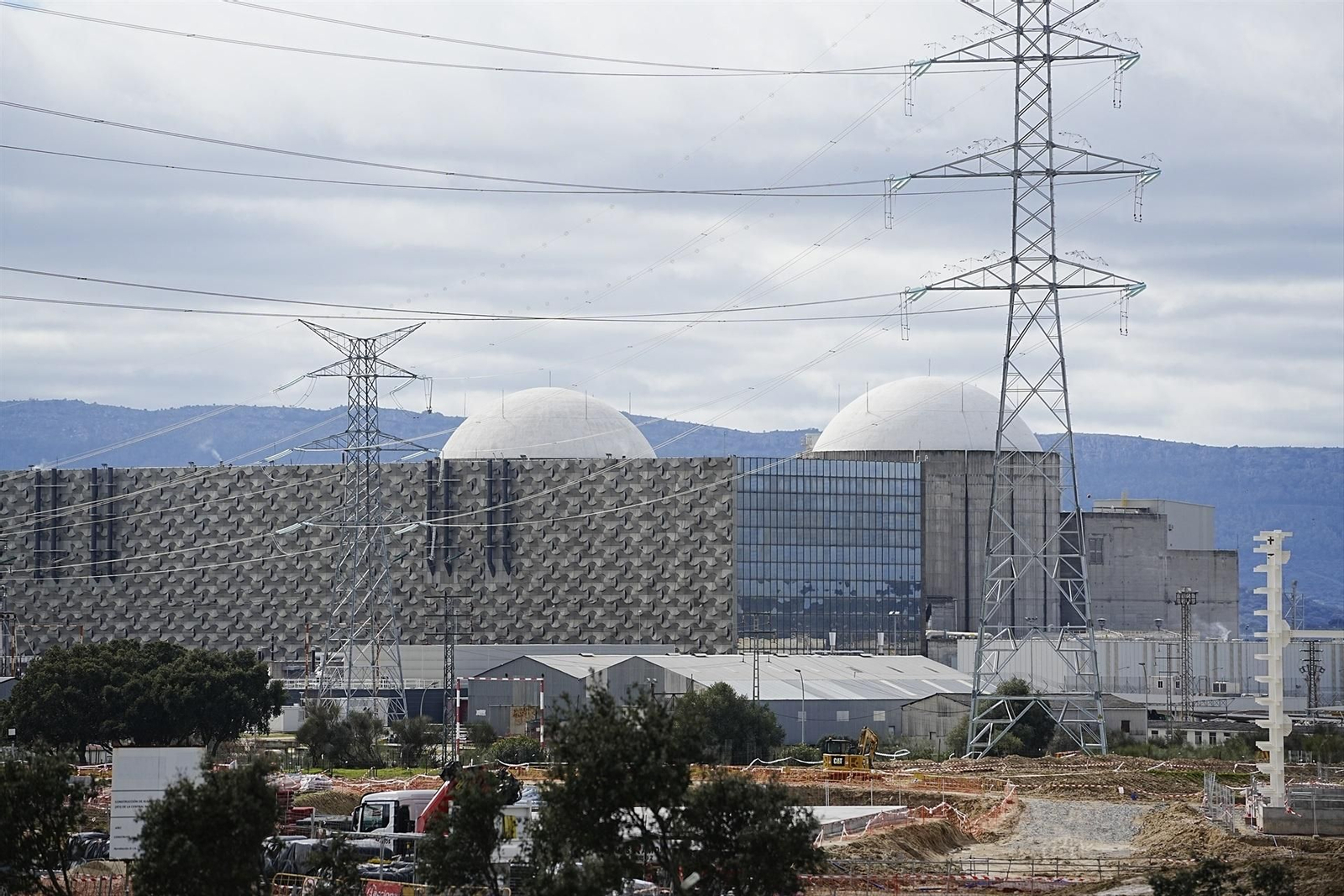 Vista de una central nuclear