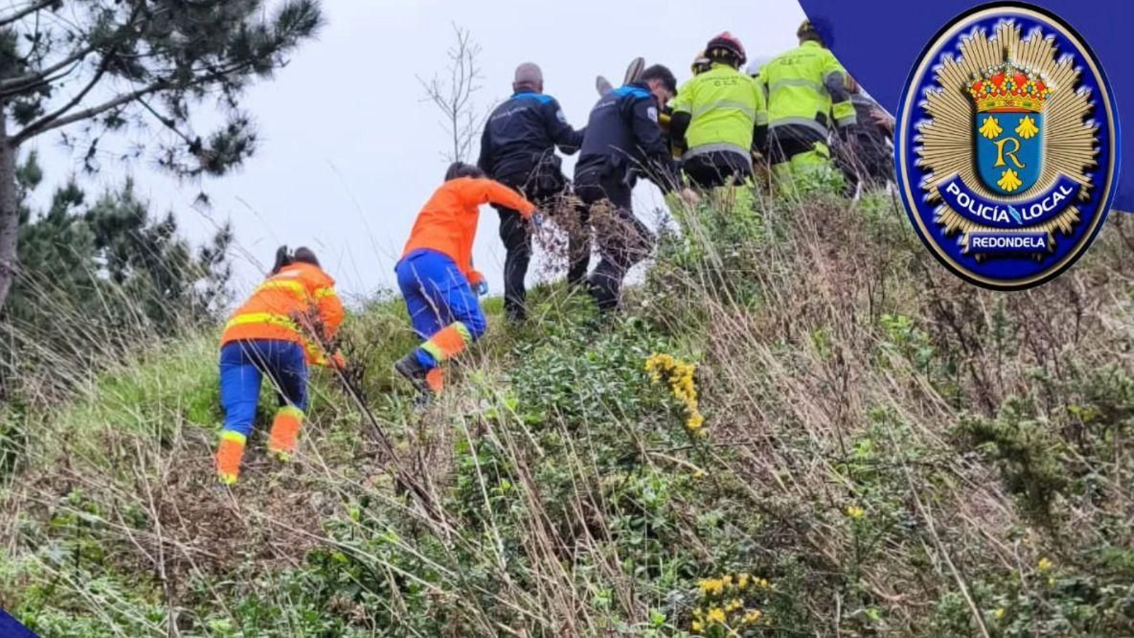 Rescate en Redondela.