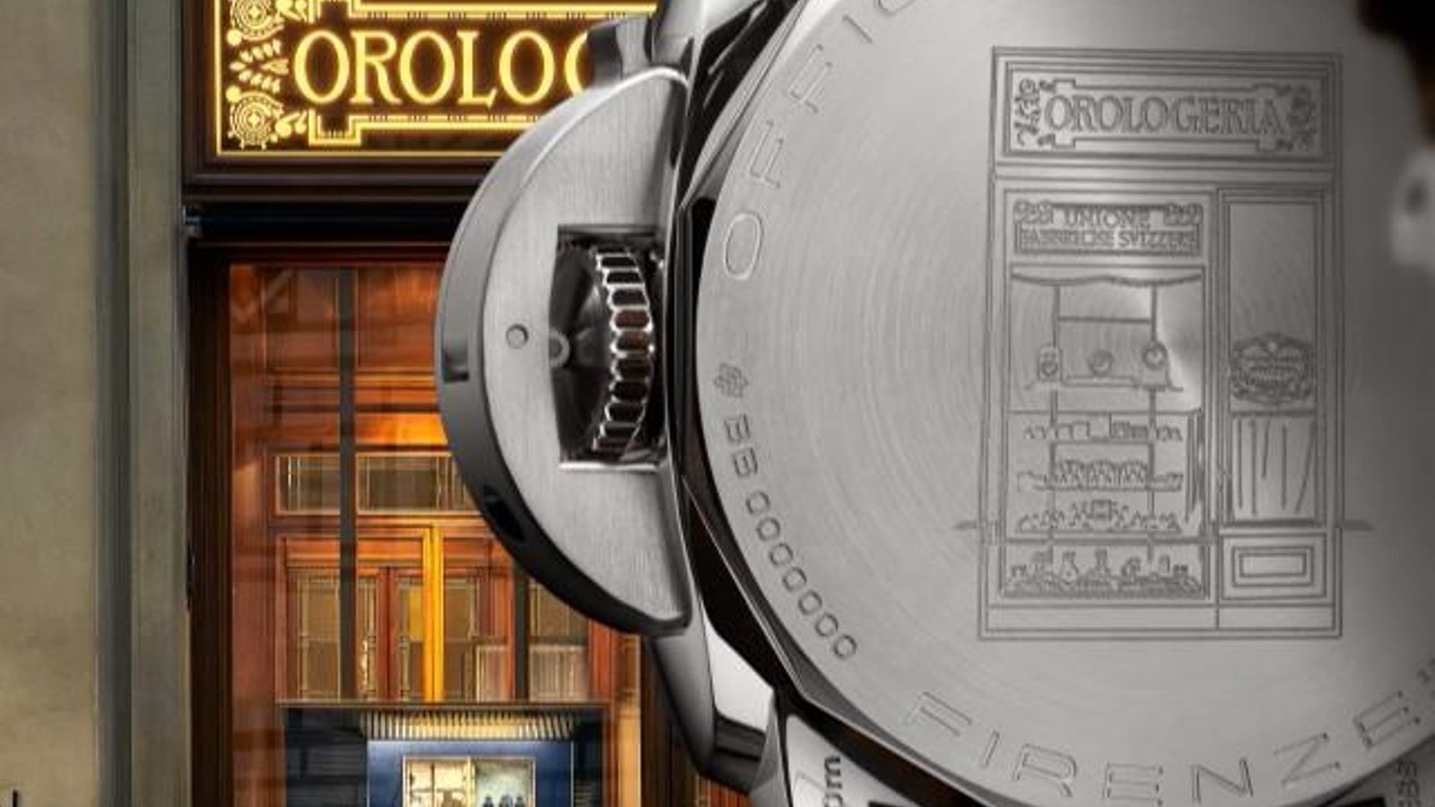 Trasera de la edición limitada centenario Panerai Firenze
