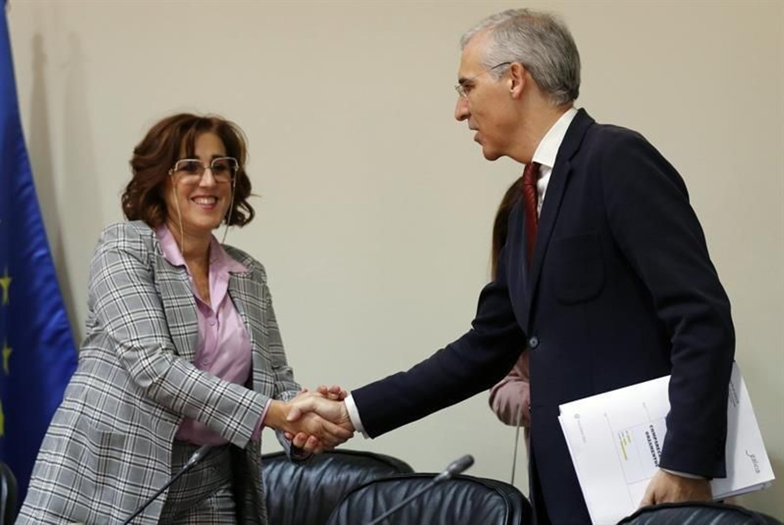 El conselleiro de Economía, Empleo e Industria, Francisco Conde (dcha.)