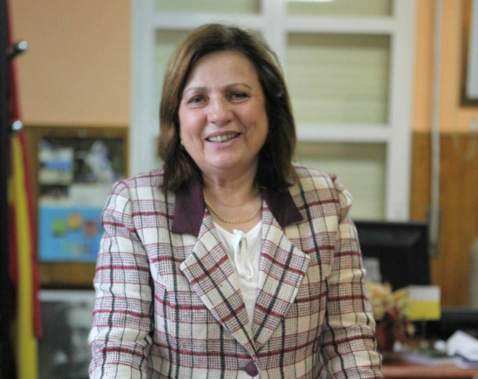 Carmen Leyte, en su despacho en el consistorio de Cartelle.