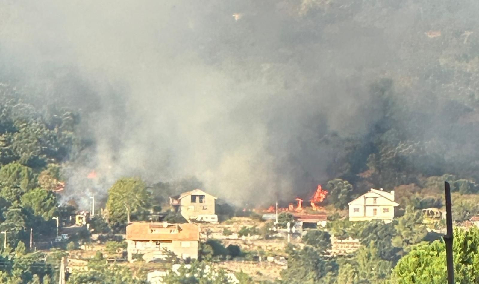 Incendio forestal en Mende.