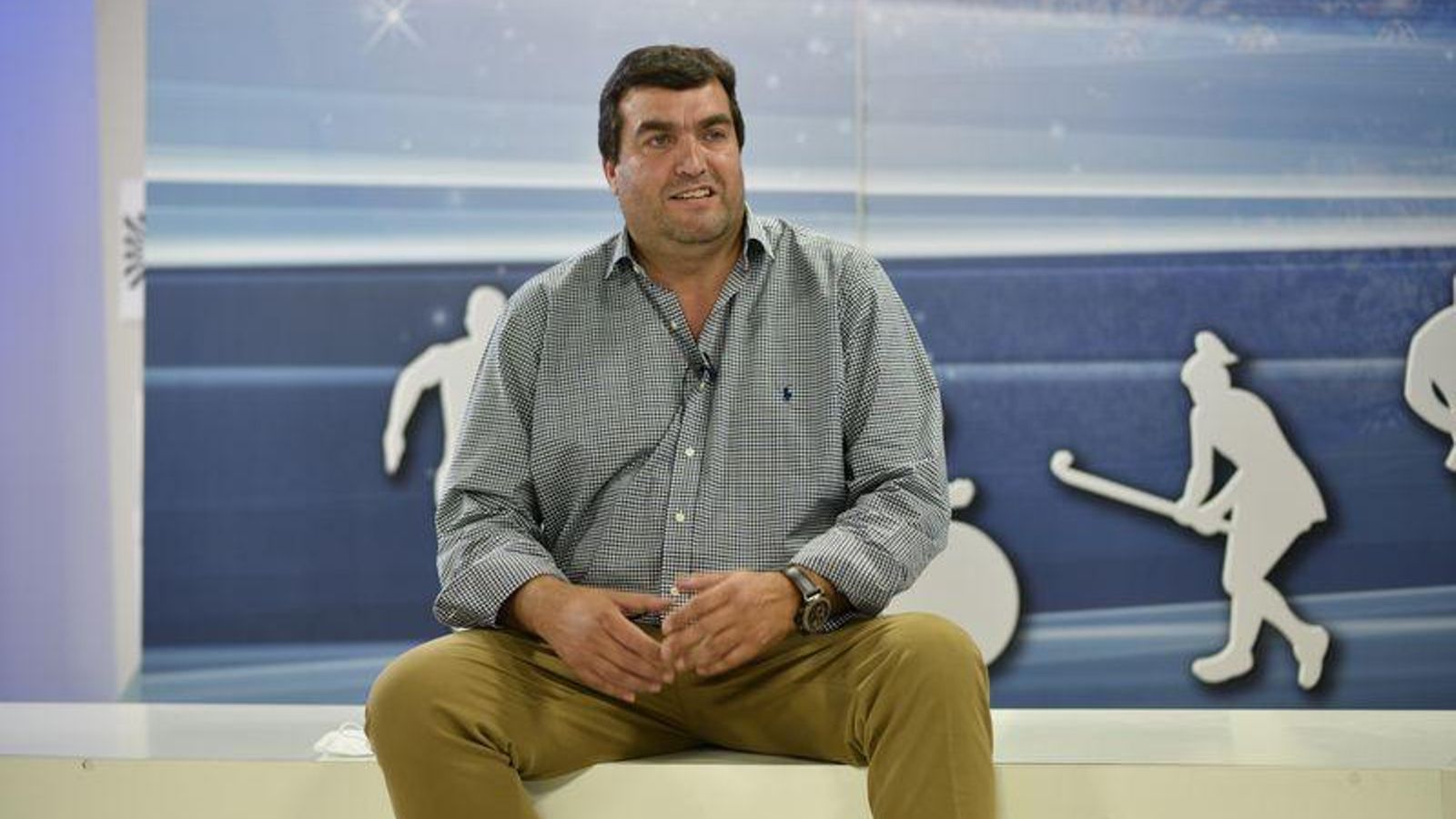 Telemiño. 19/05/2021. entrevista a Camilo Álvarez, presidente del COB en el programa La Prórroga en Telemiño. Foto: Xesús Fariñas