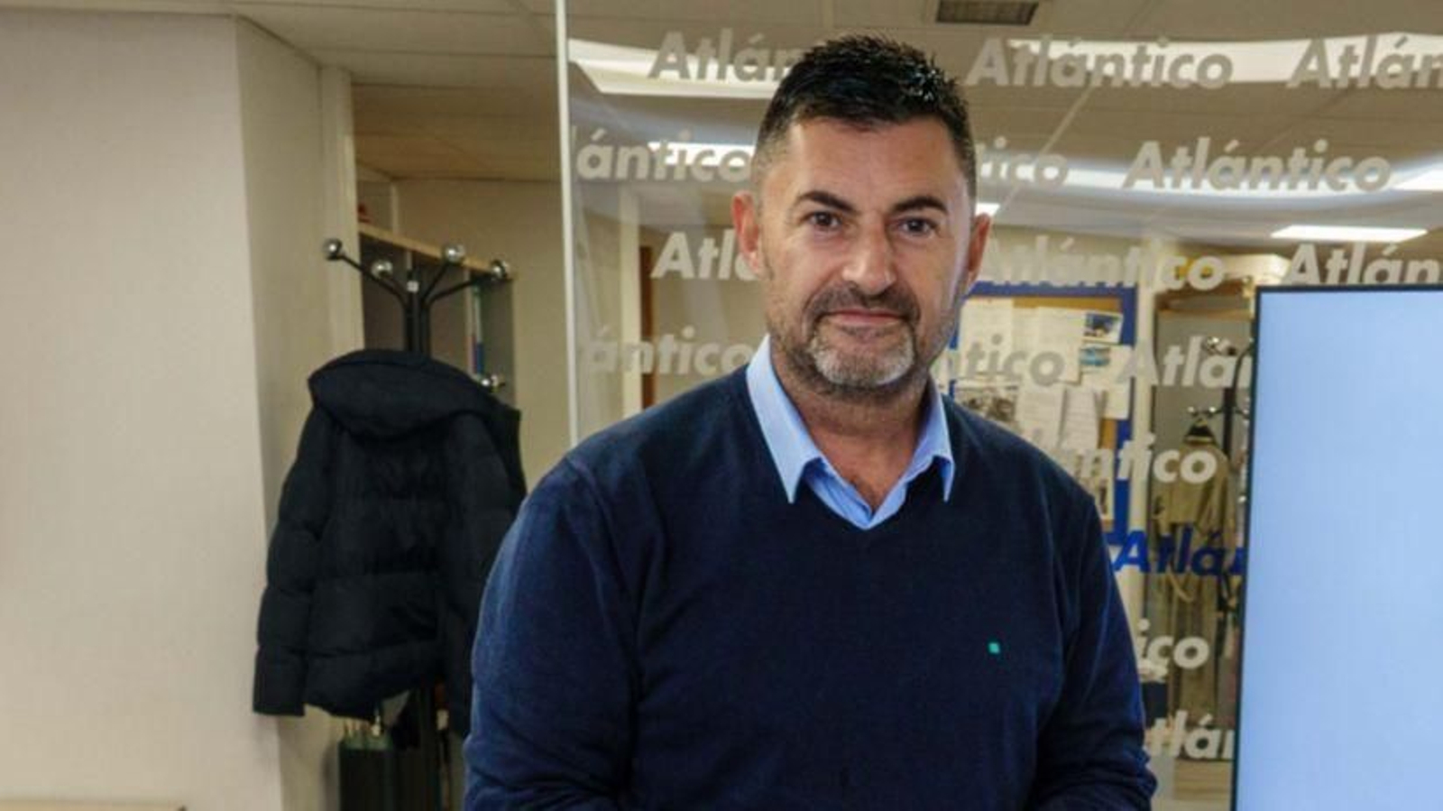 Eduardo Abad, presidente de UPTA, durante una visita a Atlántico Diario