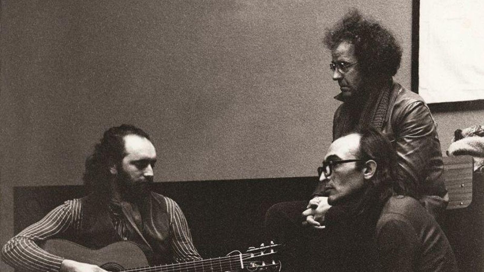 Con Agustín García Calvo y Chicho Sánchez Ferlosio.