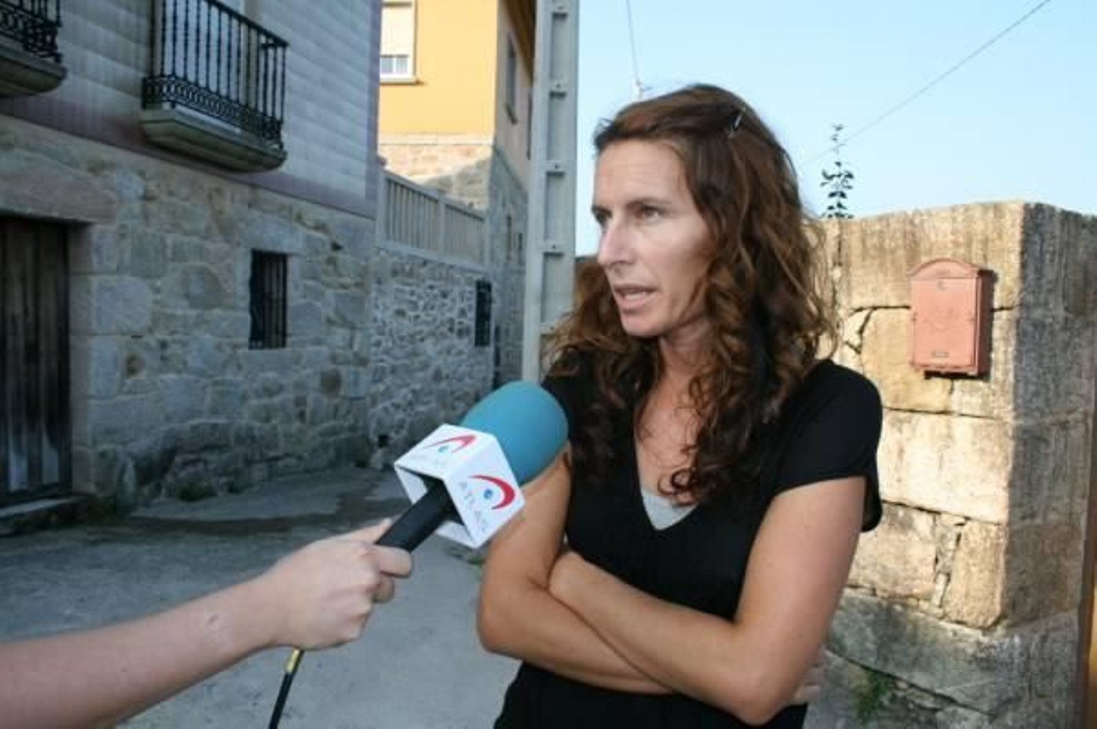 La hija del capitán, Cristina Blanch, es periodista de TVE en Asturias. Foto: S. Konopczyk