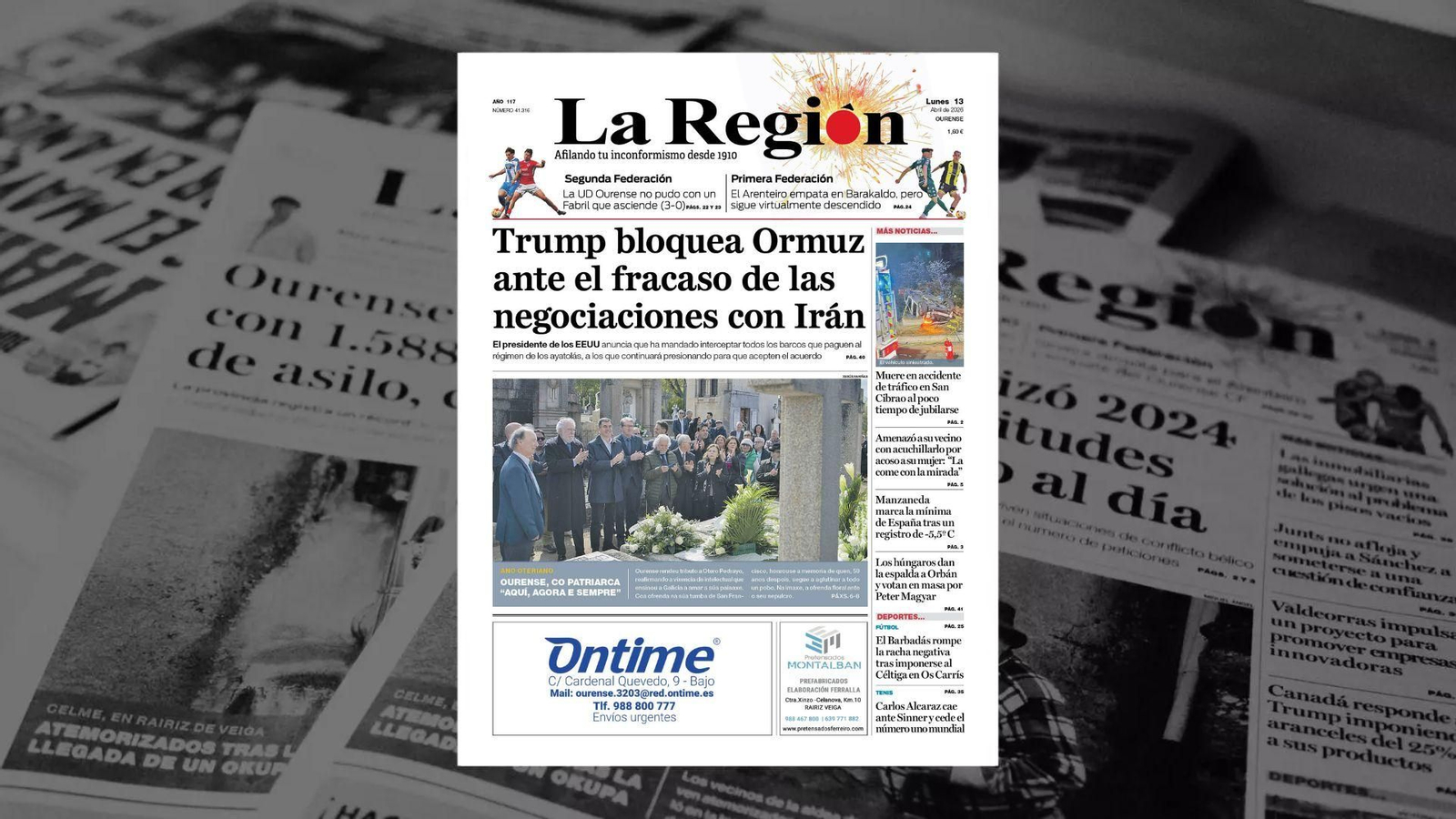La portada de hoy