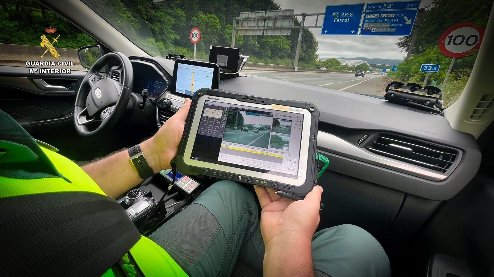 Investigado un conductor por circular a 219 kilómetros por hora en Ferrol.
