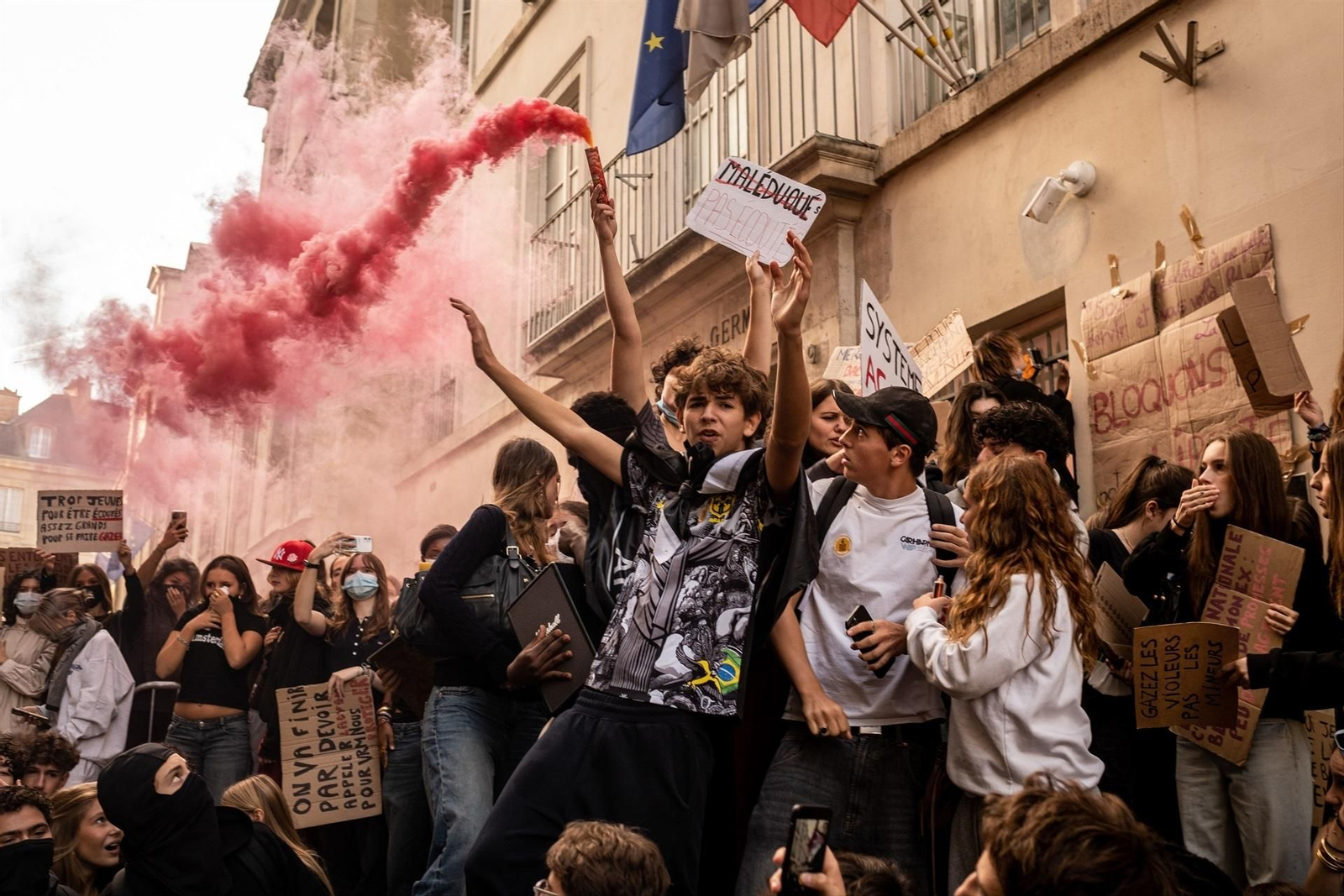Protestas estudiantiles en Francia
