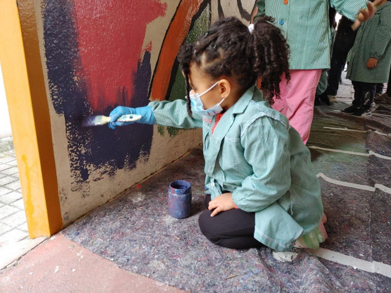 Todo o colexio participou neste tríptico
sobre Florencio Delgado Gurriarán.