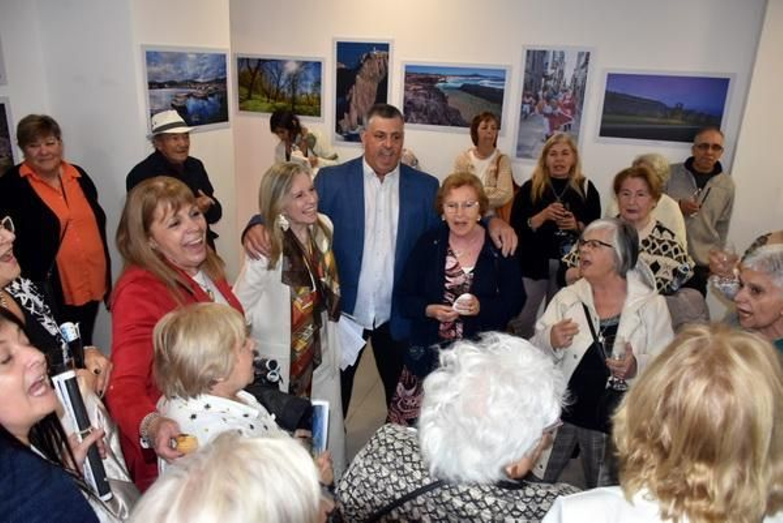 Inauguración de la exposición en Punta del Este, el pasado mes de enero