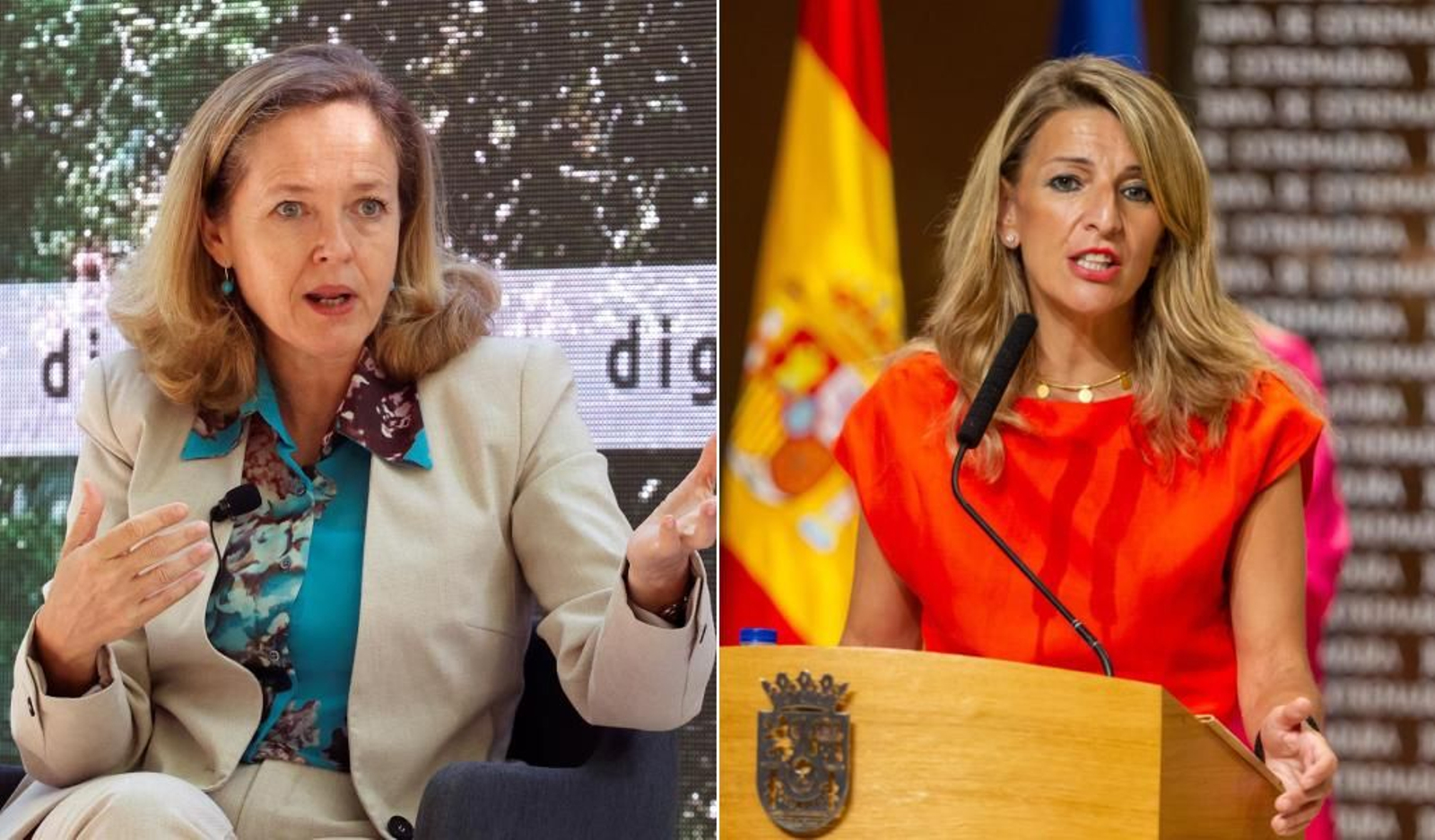 Calviño y Díaz, dos gallegas al frente del Ejecutivo de coalición.
