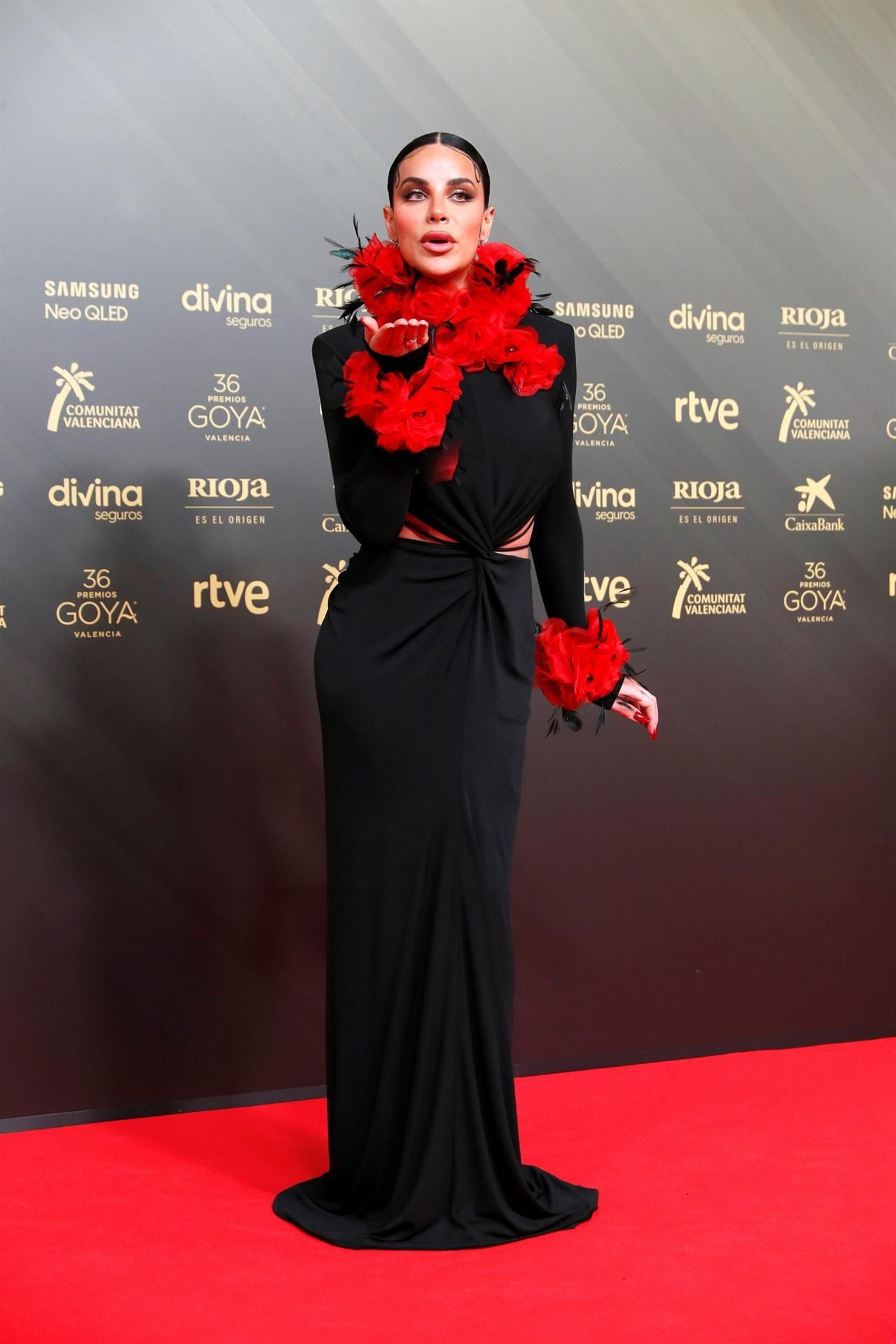La alfombra roja de la 36ª edición de los Premios Goya. // EFE