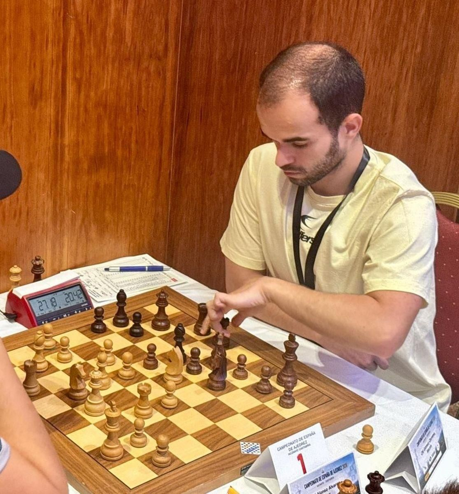 Martín, durante la competición nacional en tierras cántabras.