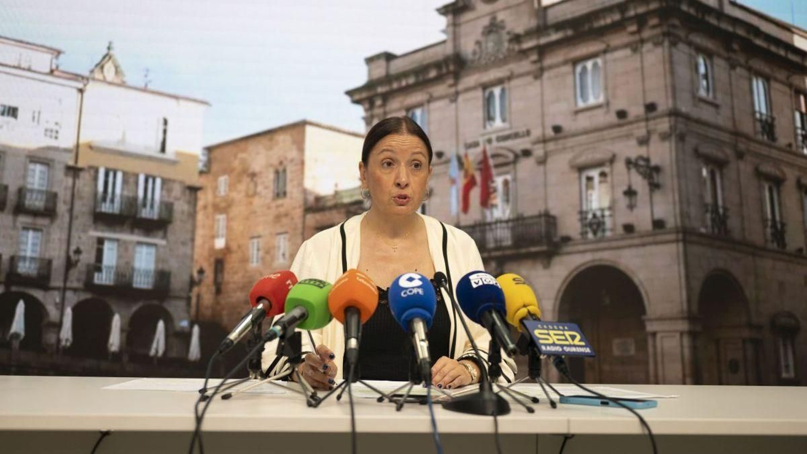 Ana Méndez, ayer durante su rueda de prensa.