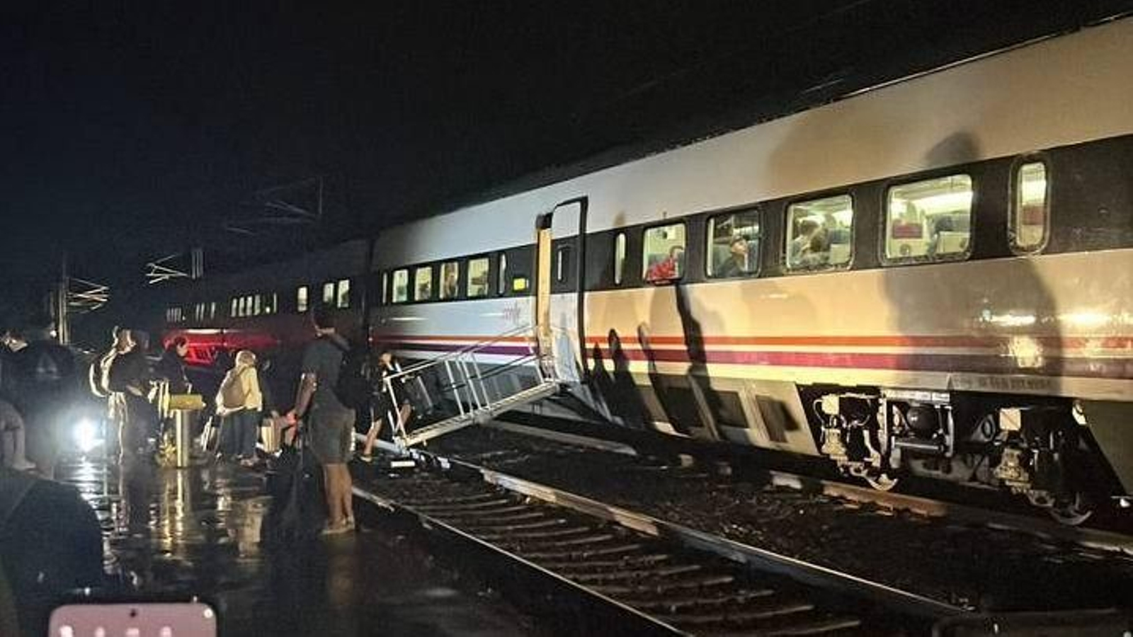 Tren detenido en Taboadela.