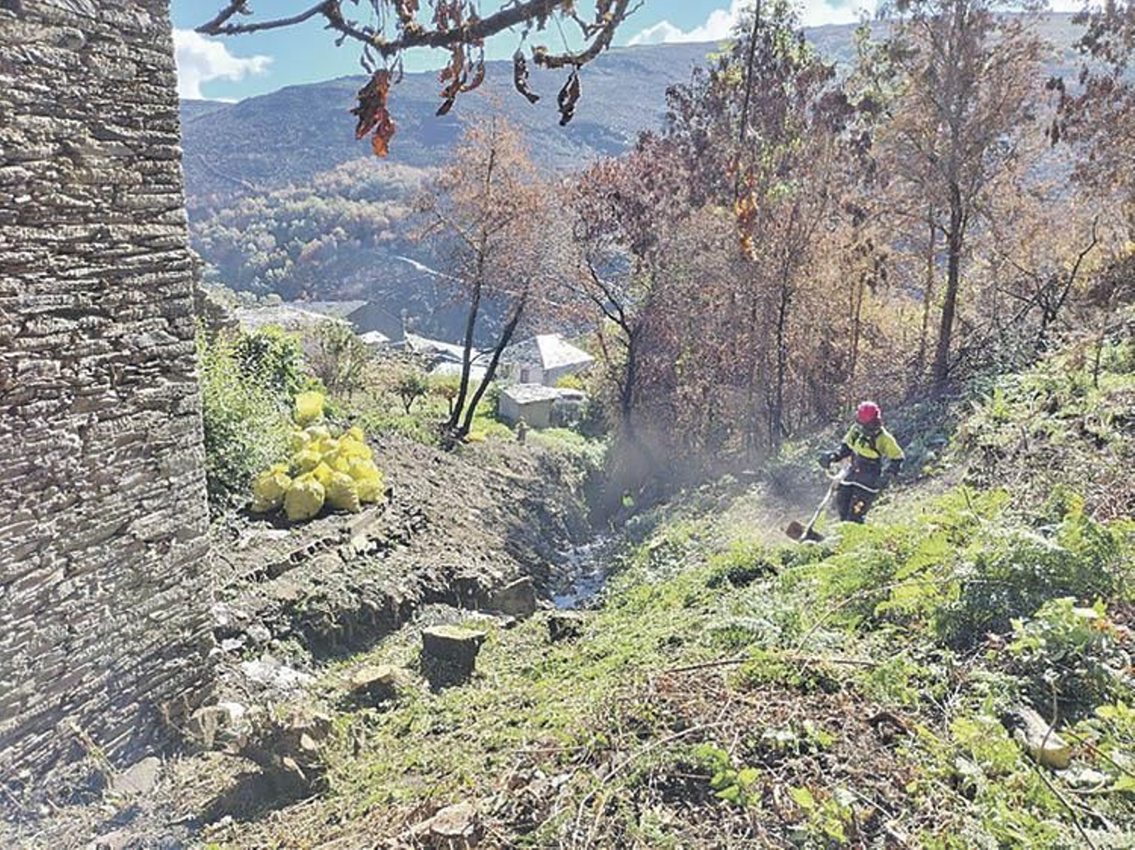 Zona donde se limpió.