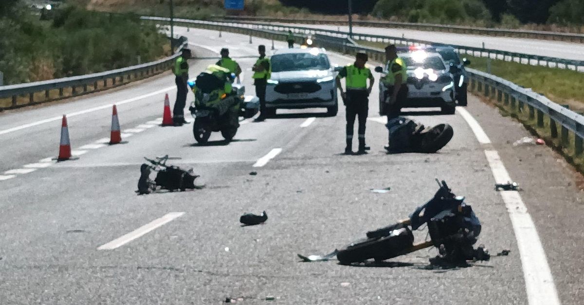ACCIDENTE MORTAL EN OURENSE: Muere un motorista en la A-52 al chocar ...
