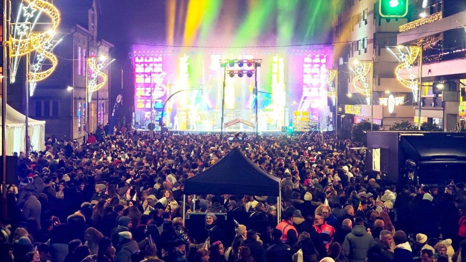 Galería | Pre Fin de Año en O Porriño con Claudio Giráldez y Fátima Pego