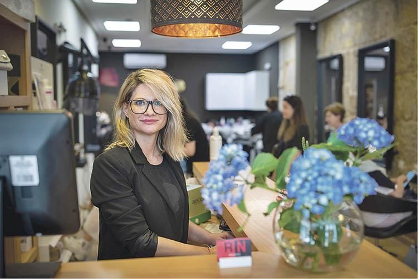 Rocío Nogueiras, propietaria de RN Peluqueros. (Óscar Pinal)