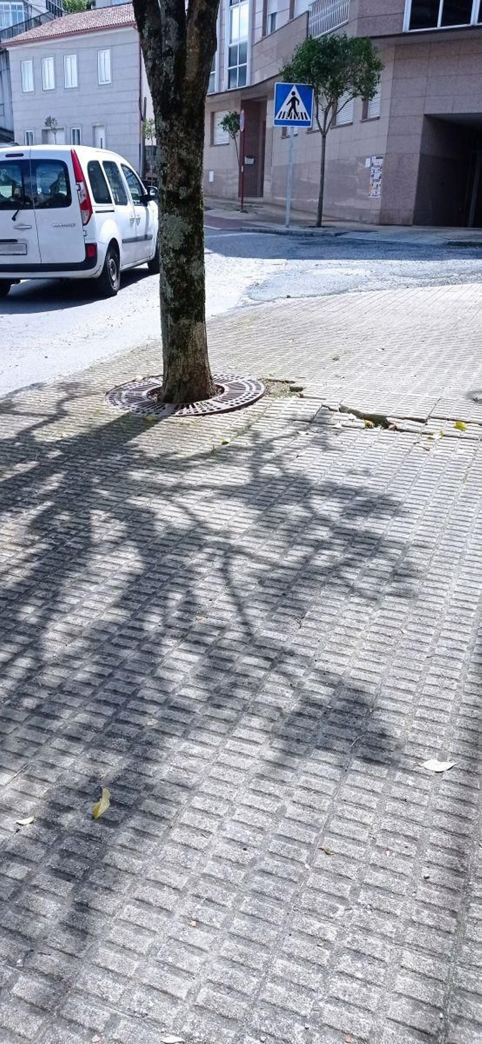 Acera esperando un arreglo